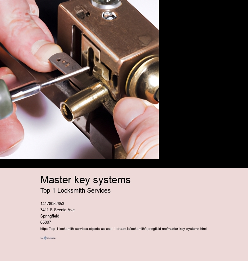 Master key systems